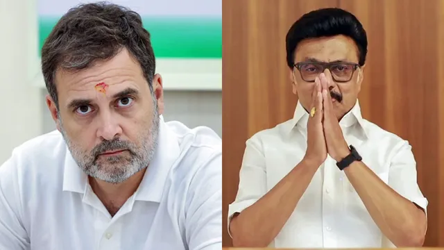 DMK leaders reacting to the DMK Rahul Gandhi Clash controversy within the INDIA Bloc alliance.